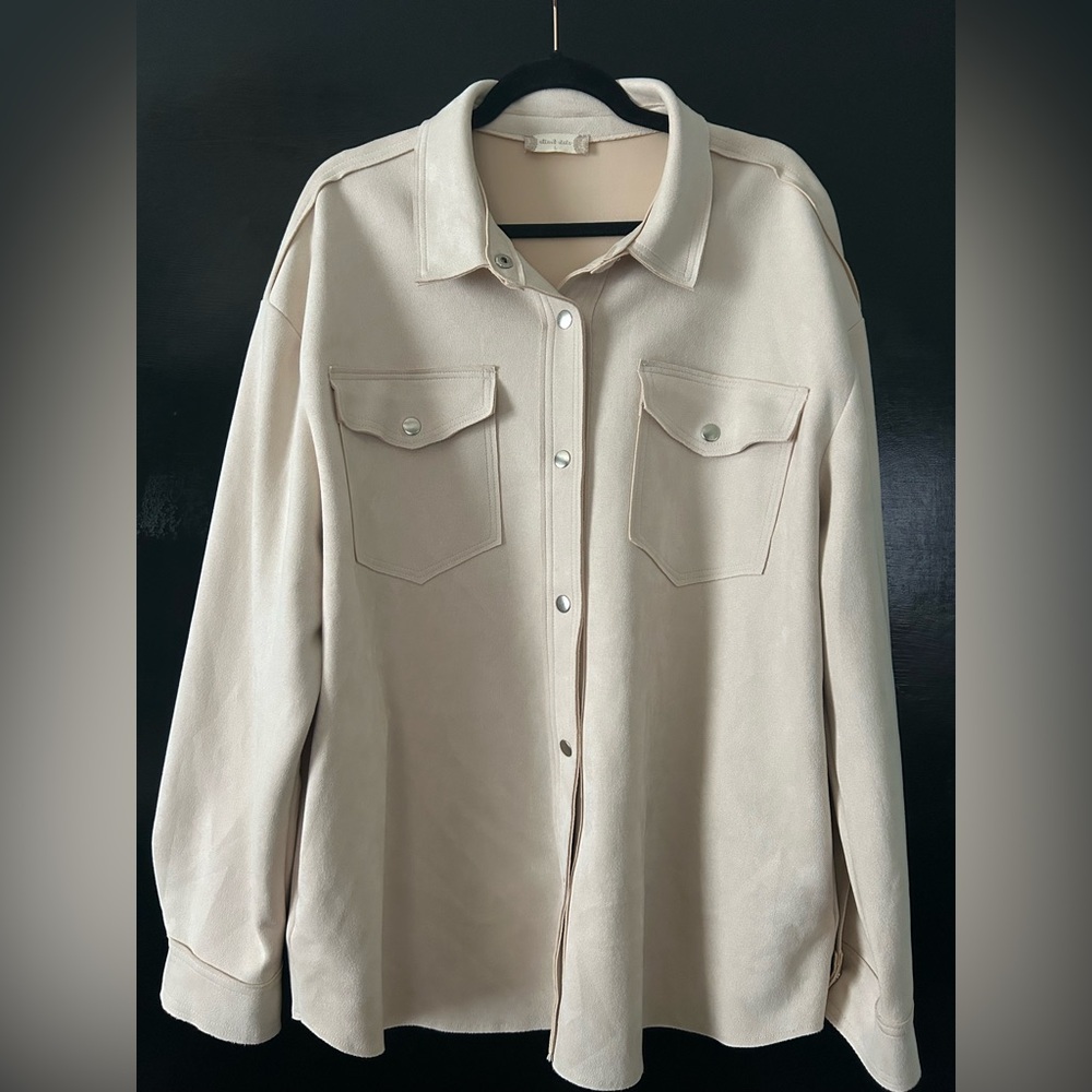 Altar'd State Cream Utility Jacket Versatile Design